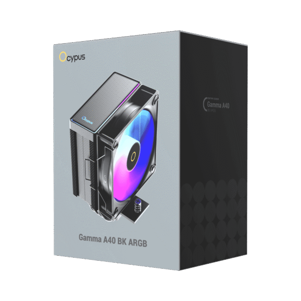 6 OCYPUS GAMMA A40 BK CPU Cooler 100mm Fan Matrix Dot Display 200W TDP - GAMMA-A40-BK1NNWN00X-GL