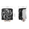 Arctic Freezer 7 X CO Compact CPU Cooler for Intel and AMD Sockets 100mm P-Fan Dual Ball Bearing - ACFRE00085A