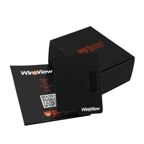 6 Thermal Grizzly WireView GPU Adapter Power Monitor 1x12VHPWR to 3x8Pin PCIe Normal Aluminum Black OLED - TG-WV-P38H1N