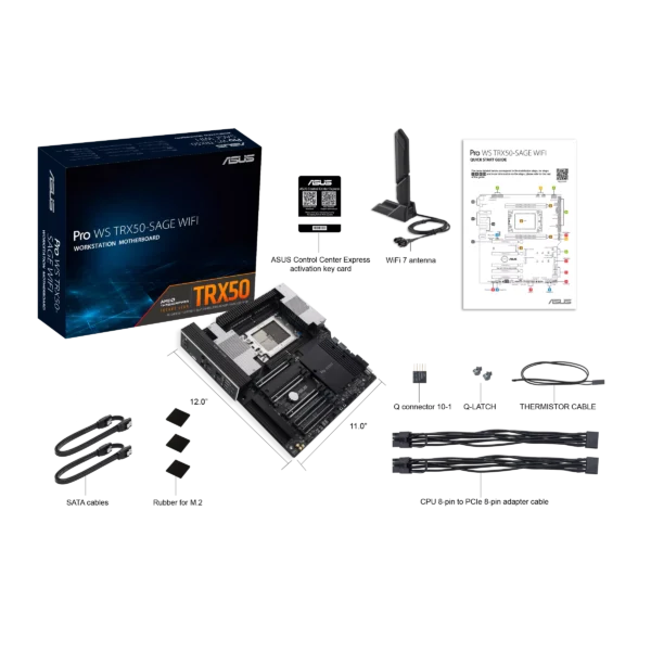 ASUS PRO WS TRX50-SAGE WIFI AMD sTR5 CEB Workstation Motherboard PCIe 5.0 DDR5 - PRO WS TRX50-SAGE WIFI