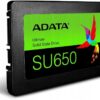 ADATA SU650 960GB 3D NAND 2.5-Inch SATA III SSD 520MB/s Read - ASU650SS-960GT-R
