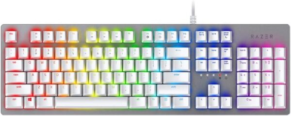 Razer Huntsman Mercury Opto-Mechanical Gaming Keyboard Purple Switches Chroma RGB - RZ03-02521900-R3M1