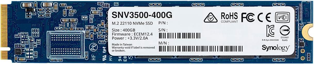 Synology SNV3500 400GB M.2 22110 NVMe SSD PCIe 3.0 x4 Caching Drive – SY-SNV3500-400G...