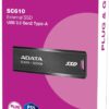 ADATA SC610 500GB External SSD USB 3.2 Gen2 550MB/s Read 500MB/s Write - AD-SC610-500G-CBK/RD