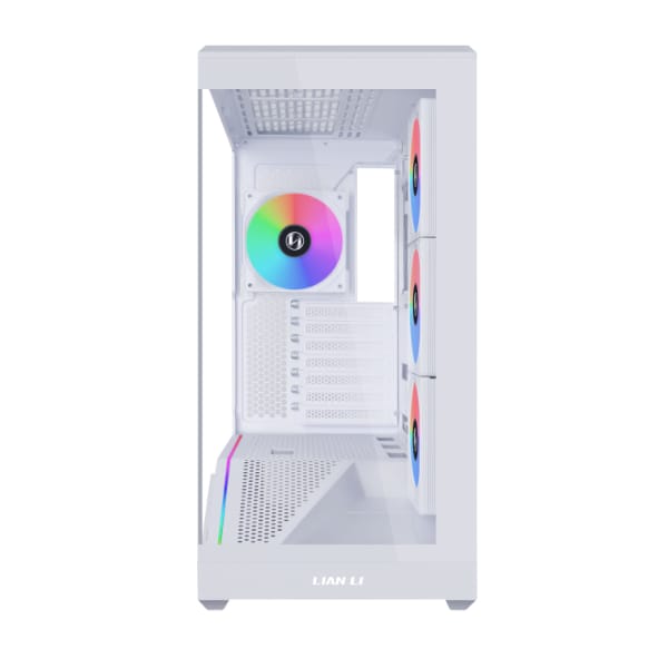 Lian Li Vector V100 / Vector V100R Black/White - Mid-Tower ATX Case with Dual Tempered Glass, Back-Connect Motherboard Support, ARGB Fans (V100RX | V100RW), and Pre-Installed GPU Bracket