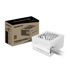 GIGABYTE P550SS-ICE 550W 80 Plus Silver ATX 3.0 PSU White - GP-P550SS-ICE