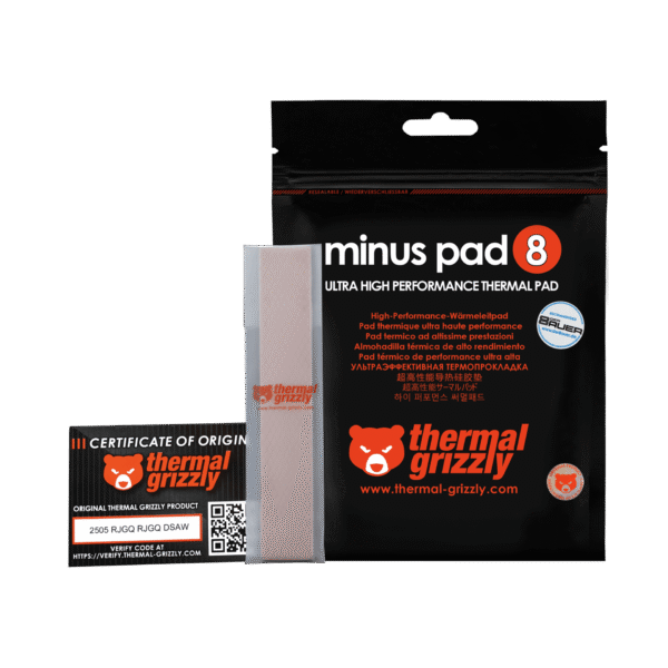 Thermal Grizzly Minus Pad 8 120x20x1 mm High Performance Thermal Pad - TG-MP8-120-20-10-1R
