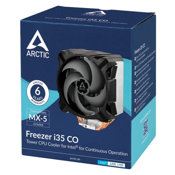 ARCTIC Freezer i35 CO Intel Tower CPU Cooler Dual Ball Bearing 120 mm Fan - ACFRE00095A