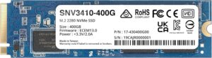 Synology SNV3410 400GB M.2 2280 NVMe SSD PCIe Internal Caching Drive - SY-SNV3410-400G