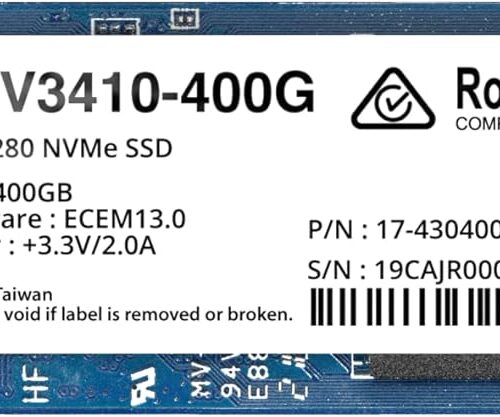 Synology SNV3410 400GB M.2 2280 NVMe SSD PCIe Internal Caching Drive - SY-SNV3410-400G