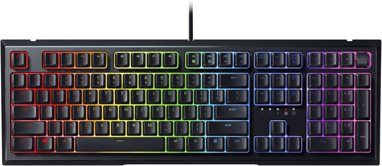 Razer Ornata V2 Mecha-Membrane Gaming Keyboard Per-Key RGB Backlit – RZ03-03380100-R3M1