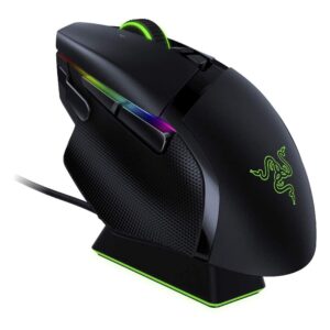 Razer Basilisk Ultimate Wireless Gaming Mouse 20000 DPI Focus+ Optical Sensor 11 Programmable Buttons with Charging Dock - RZ01-03170100-R3A1
