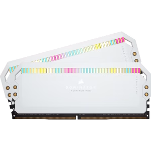 CORSAIR Dominator Platinum RGB 32GB (2x16GB) DDR5 5200MHz C40 Desktop Memory White - CS-CMT32GX5M2B5200C40W