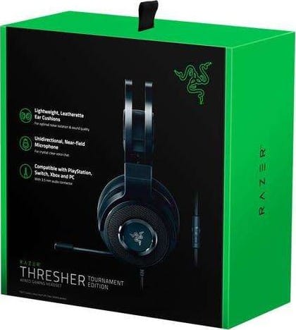 Razer Thresher Tournament Edition Wired Gaming Headset 50mm Drivers Stereo Sound Memory Foam Cushions - RZ04-02350100-R3M1