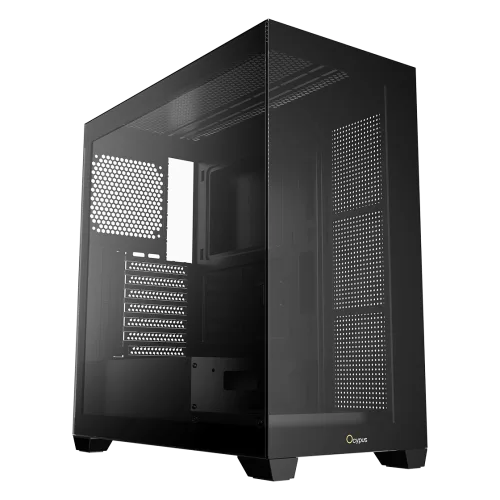OCYPUS GAMMA C72 BK Mid-Tower PC Case with Tempered Glass Side Panel - GAMMA-C72-BKD000XX-GL