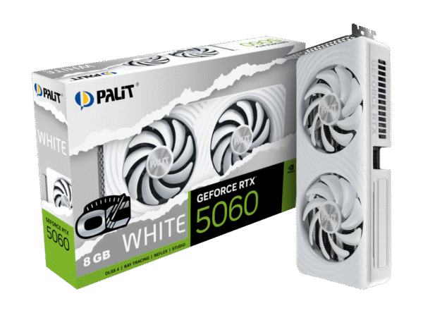 PALIT GeForce RTX 5060 White OC 8GB GDDR7 Graphics Card - NE75060U19P1-GB2063M