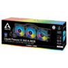 ARCTIC Liquid Freezer II 360 A-RGB All-in-One CPU Water Cooler with PWM Fans and Customizable LED Lighting - ACFRE00101A