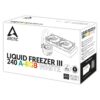 Arctic Liquid Freezer III 240 A-RGB White All-in-One CPU Water Cooler LGA1851 LGA1700 AM5 AM4 with MX-6 Thermal Paste - ACFRE00150A