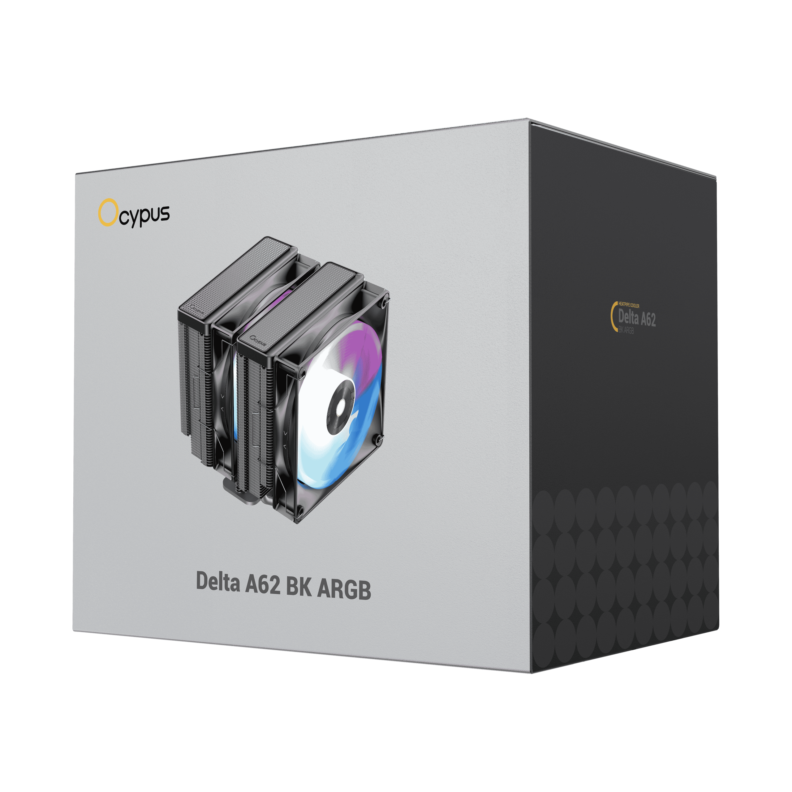 OCYPUS DELTA A62 BK ARGB CPU Cooler Dual 120mm Fans 260W TDP - DELTA-A62-BK2NAWN00X-GL 4 OCYPUS DELTA A62 BK ARGB CPU Cooler Dual 120mm Fans 260W TDP - DELTA-A62-BK2NAWN00X-GL - Image 4