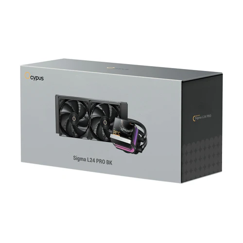 Ocypus SIGMA L24 PRO BK Liquid CPU Cooler 3.5-inch IPS 640x480 290W TDP - Sigma-L24-BK2ANWL00P-GL