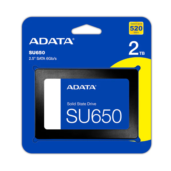 ADATA SU650 2TB SATAIII 3D NAND SSD - AD-ASU650SS-2TT-R