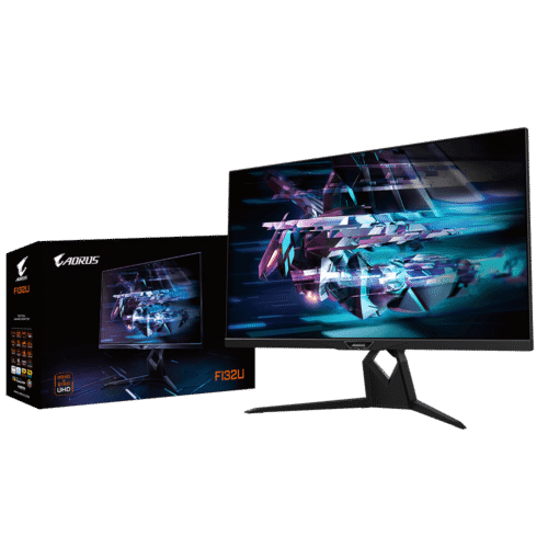 AORUS FI32U 31.5-Inch 4K UHD 144Hz 1ms SS IPS Gaming Monitor HDMI 2.1 FreeSync Premium Pro HDR400 - GP-FI32U-AP
