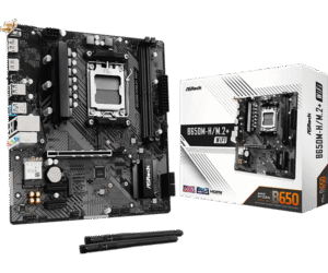 ASRock B650M-H/M.2+ WiFi Micro ATX AM5 DDR5 PCIe 5.0 M.2 Gen5 Wi-Fi 5 Motherboard