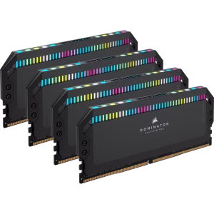Corsair Dominator Platinum RGB 64GB (4x16GB) DDR5 6600MHz CL32 Intel XMP RAM Black - CS-CMT64GX5M4B6600C32-BOX