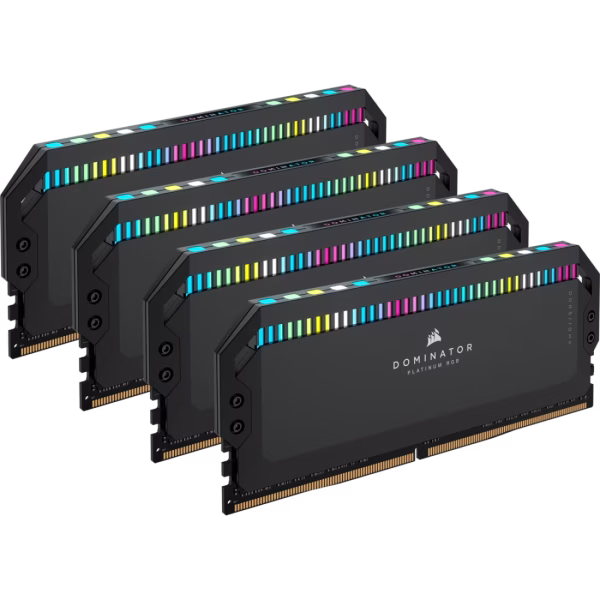 Corsair Dominator Platinum RGB 64GB (4x16GB) DDR5 6600MHz CL32 Intel XMP RAM Black - CS-CMT64GX5M4B6600C32-BOX