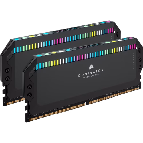 Corsair Dominator Platinum RGB 64GB (2x32GB) DDR5 5200MHz C40 Intel XMP RAM Black - CS-CMT64GX5M2B5200C40