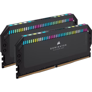 CORSAIR Dominator Platinum RGB 32GB (2x16GBDDR5 6000MHz C36 Desktop Memory Black - CS-CMT32GX5M2X6000C36