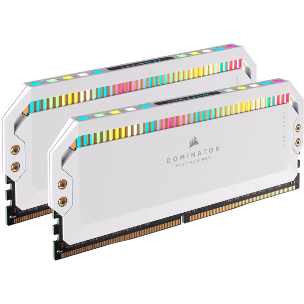 CORSAIR Dominator Platinum RGB 32GB (2x16GB) DDR5 5200MHz C40 Desktop Memory White - CS-CMT32GX5M2B5200C40W