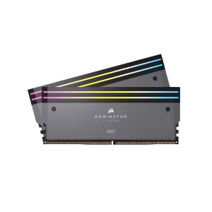 CORSAIR Dominator Titanium RGB 32GB (2x16GB) DDR5 6000MHz C30 Desktop Memory Grey - CS-CMP32GX5M2B6000Z30