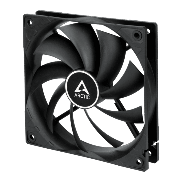 F12_PWM_black_G00 Arctic F12 PWM Black 120mm Fan Fluid Dynamic Bearing Single Pack- ACFAN00203A