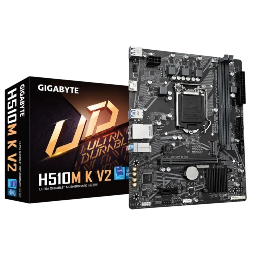 GIGABYTE H510M K V2 Micro-ATX Motherboard Intel H470 LGA 1200 DDR4 PCIe 4.0 - GA-H510M-K-V2