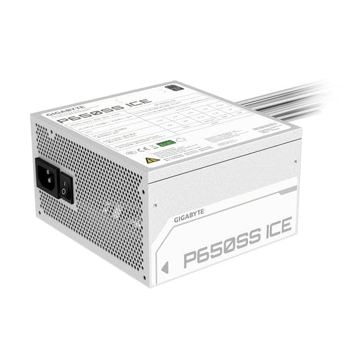 GIGABYTE P660SS-ICE 650W 80PLUS SILVER PSU WHITE GIGABYTE P650SS-ICE 650W 80 Plus Silver ATX 3.0 PSU White - GP-P650SS-ICE
