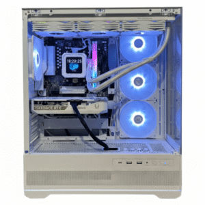 Ion | AMD Ryzen 7 8700F RTX 5060 White Gaming PC with LCD AIO for 1440p Gaming, Streaming, and Content Creation