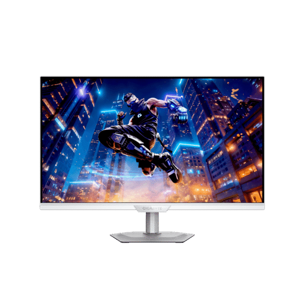 GIGABYTE M27UP ICE White 27-Inch 4K UHD 160Hz / 320Hz Dual Mode 1ms SS IPS Gaming Monitor G-Sync Compatible HDR400 HDMI 2.1 USB-C KVM - GP-M27UP-ICE-AP