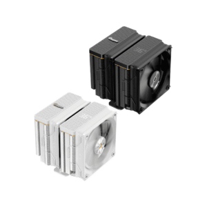 Ocypus Iota A62 Dual-Tower CPU Air Cooler 260W TDP 6 Heatpipes Dual 120mm PWM Fans Intel LGA1700/1851 AMD AM5 AM4 Compatible - Iota-A62-BK2NNWD00X-GL (Black) / Iota-A62-WH2NNWD00X-GL (White)