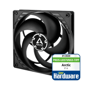 Arctic P14 Black 140mm Pressure-Optimized Fan Fluid Dynamic Bearing - ACFAN00123A