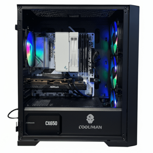 Vantage | AMD Ryzen 7 5700G Gaming & Content Creation Desktop PC Bundle (1 TB SSD + 8 GB DDR4 + 100 Hz IPS Monitor)