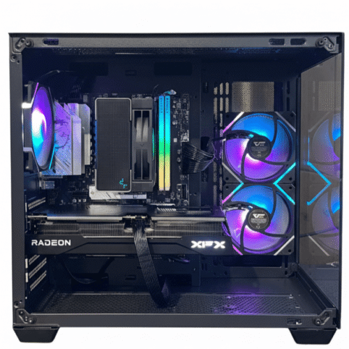 Strata | Mid-Range 1440p Gaming PC with AMD Ryzen 5 9600X, Radeon RX 9060 XT 16GB, 32GB DDR5 RAM and 1TB NVMe