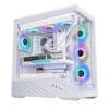 Lian Li Vector V100 / Vector V100R Black/White - Mid-Tower ATX Case with Dual Tempered Glass, Back-Connect Motherboard Support, ARGB Fans (V100RX | V100RW), and Pre-Installed GPU Bracket