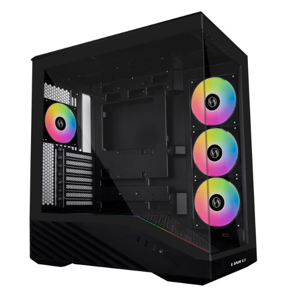 Lian Li Vector V100 / Vector V100R Black/White - Mid-Tower ATX Case with Dual Tempered Glass, Back-Connect Motherboard Support, ARGB Fans (V100RX | V100RW), and Pre-Installed GPU Bracket