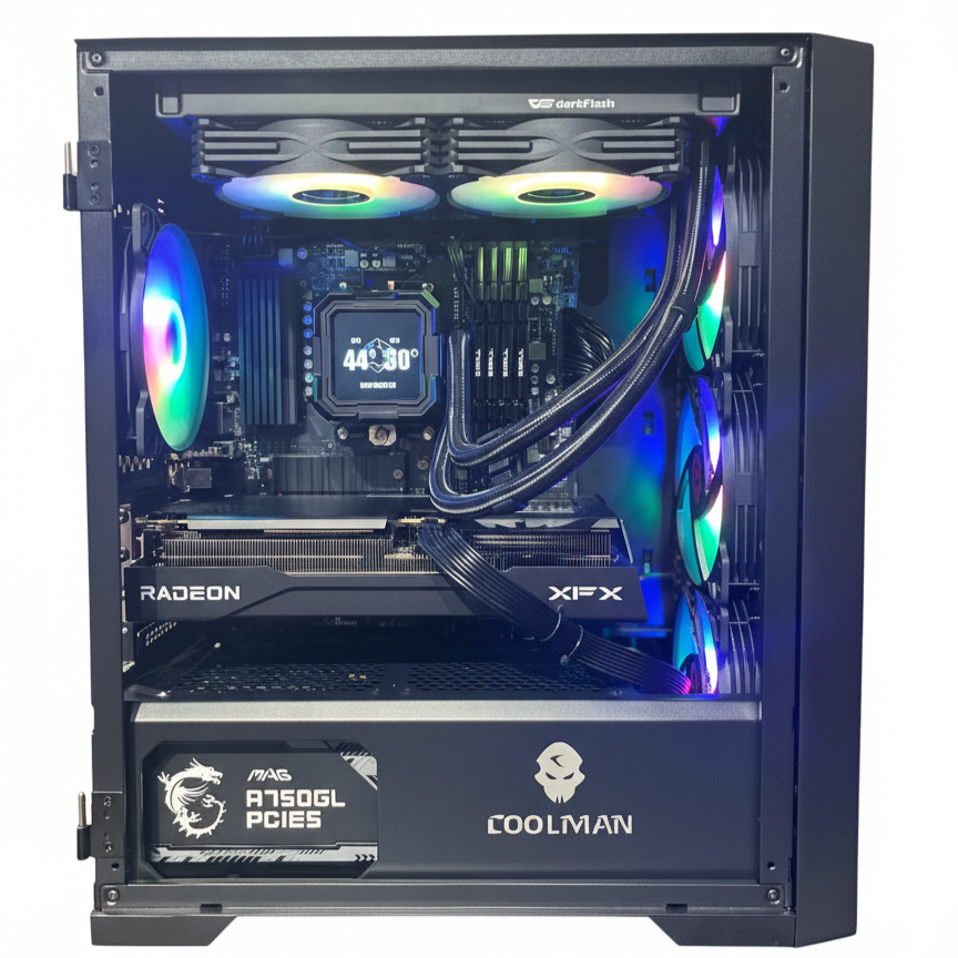 Ryzen7 5700x ＆ RX 9060xt16GB搭載自作ゲーミングPC 新品】自作