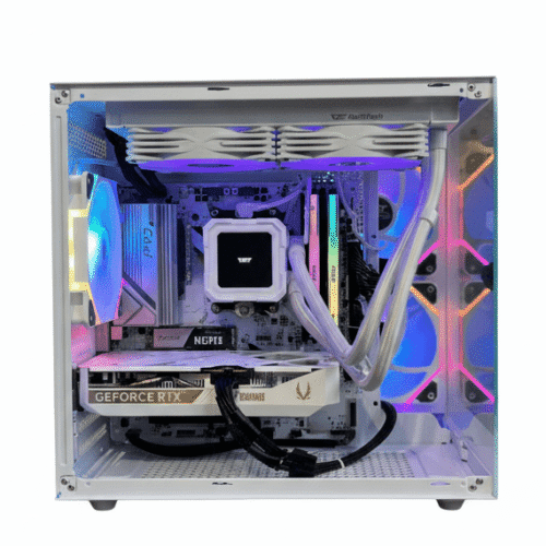 Lumen | White Gaming and Creative PC - AMD Ryzen 7 5700X, GeForce RTX 5060, 32GB RAM