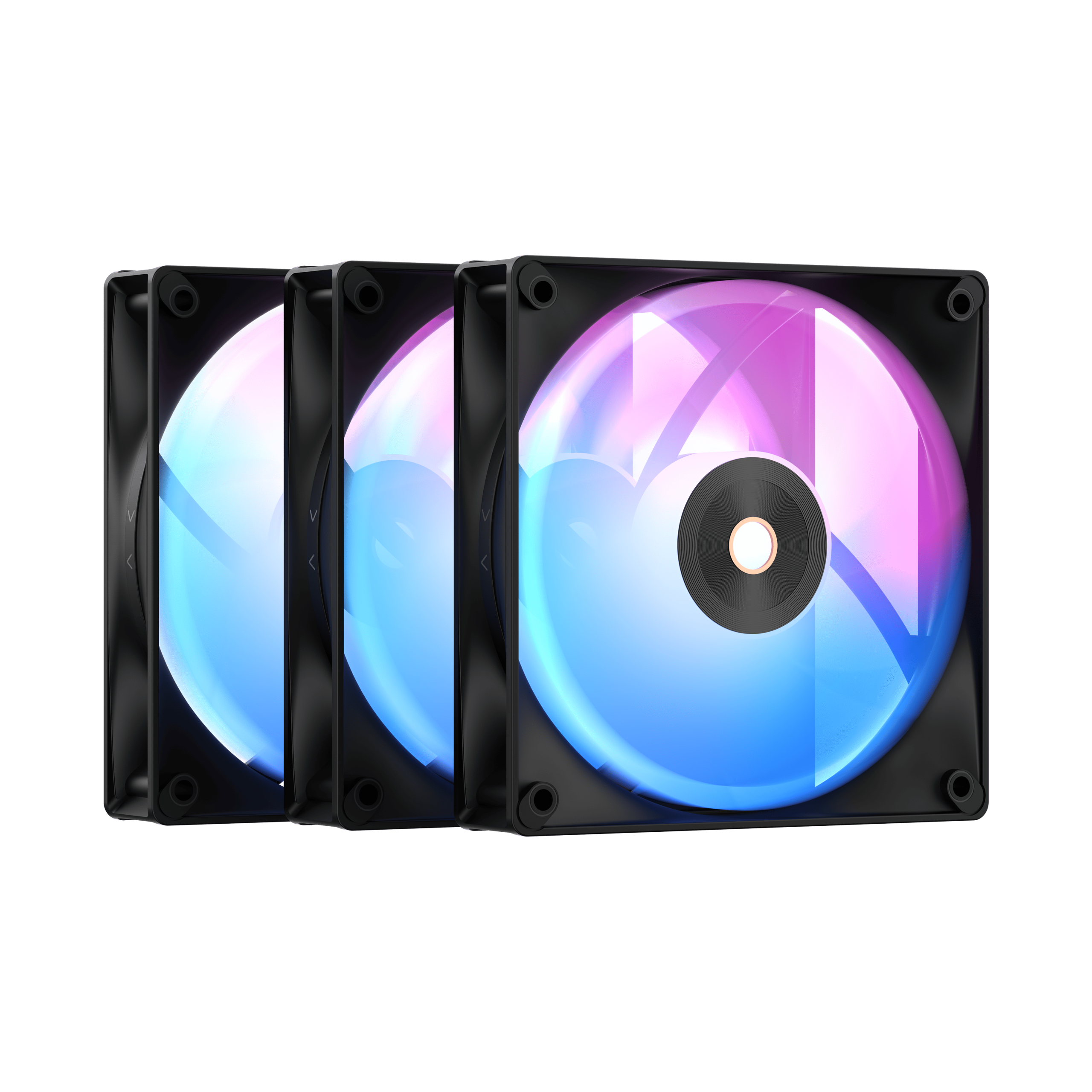 OCYPUS DELTA F12 ARGB Black 3-in-1 PWM Fan 120mm 73CFM – Delta-F12-BK3AM00X-GL...