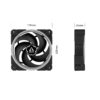 bionix-p120-argb-dimensions ARCTIC BioniX P120 A-RGB 120 mm Case Fan Fluid Dynamic Bearing Single Fan or 3 Pack - ACFAN00146A