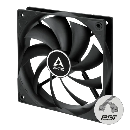 ARCTIC F12 PWM PST 120 mm Case Fan Fluid Dynamic Bearing Black Single Fan - ACFAN00200A