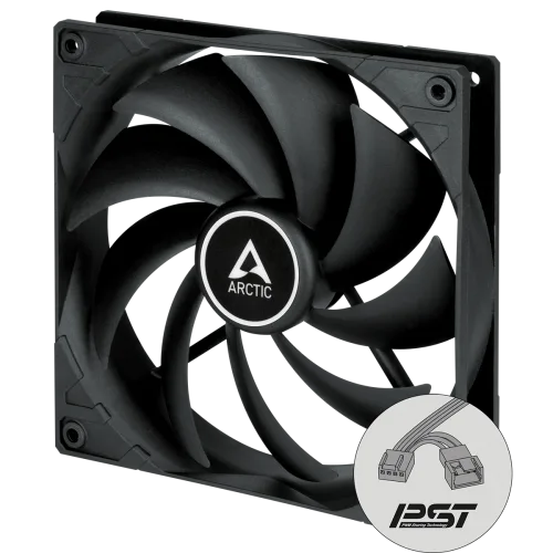 ARCTIC F14 PWM PST 140 mm Case Fan Fluid Dynamic Bearing Black Single Fan  - ACFAN00219A